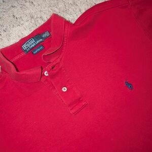 Polo Ralph Lauren Mens Red Classic Fit Short Sleeve Polo Shirt Size XL